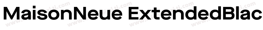MaisonNeue ExtendedBlack字体转换